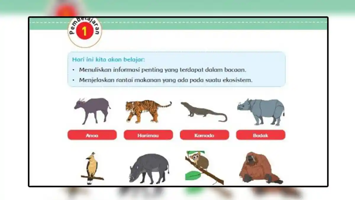 Jawaban Soal di Halaman 56 58 59 Tema 5 Kelas 5 SD Subtema 2 Pembelajaran 1