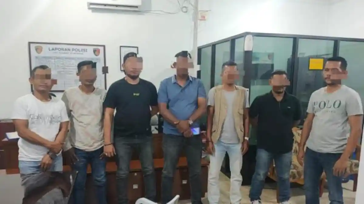 Polda Aceh Amankan 7 Terduga Pelaku Premanisme di Kantor Perkim Aceh