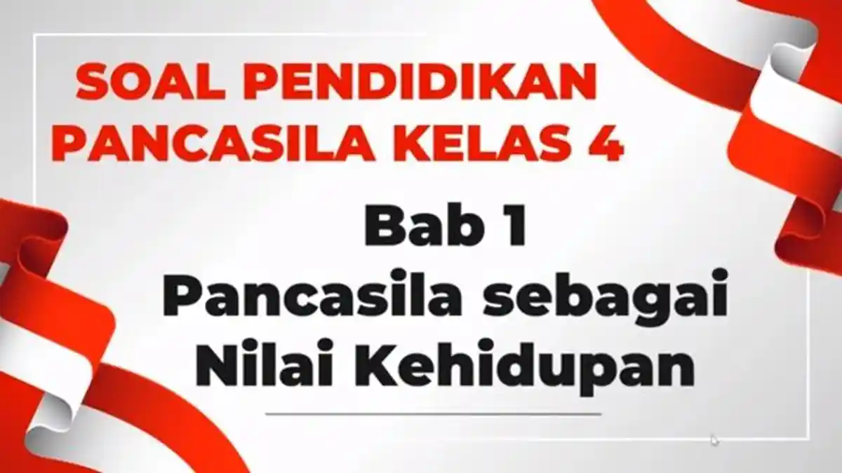 Soal Pendidikan Pancasila Kelas 4 SD Semester 1 Kurikulum Merdeka dan Kunci Jawaban, Latihan Bab 1