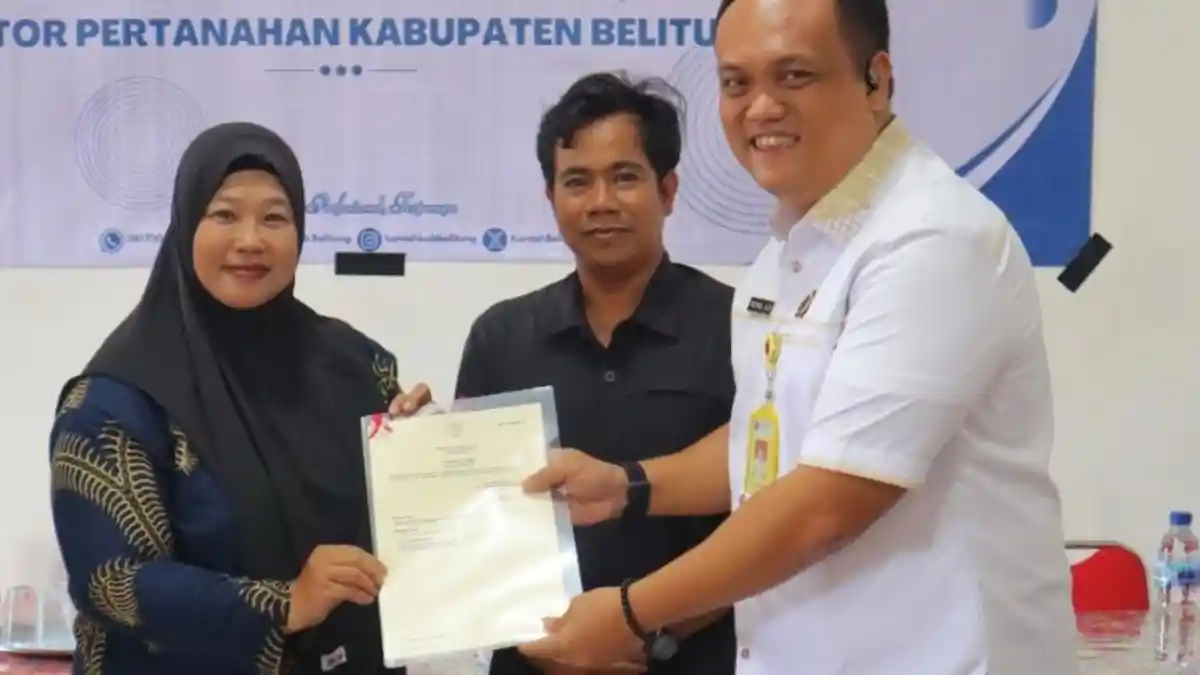 Kantor Pertanahan Belitung Rampungkan 875 Sertifikat Tanah, Warga Merasa Lebih Tenang 