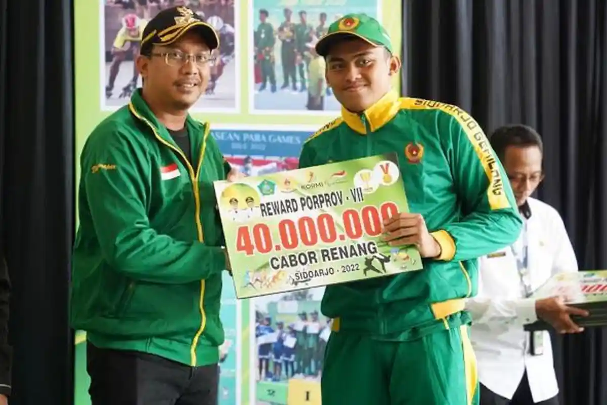 Atlet Sidoarjo Peraih Medali di Porprov Jatim ke VII Mendapatkan Reward dari Bupati Sidoarjo