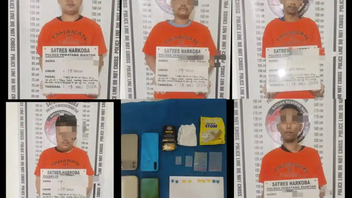 Polres Pematangsiantar Bongkar Jaringan Ekstasi, Lima Orang Ditangkap