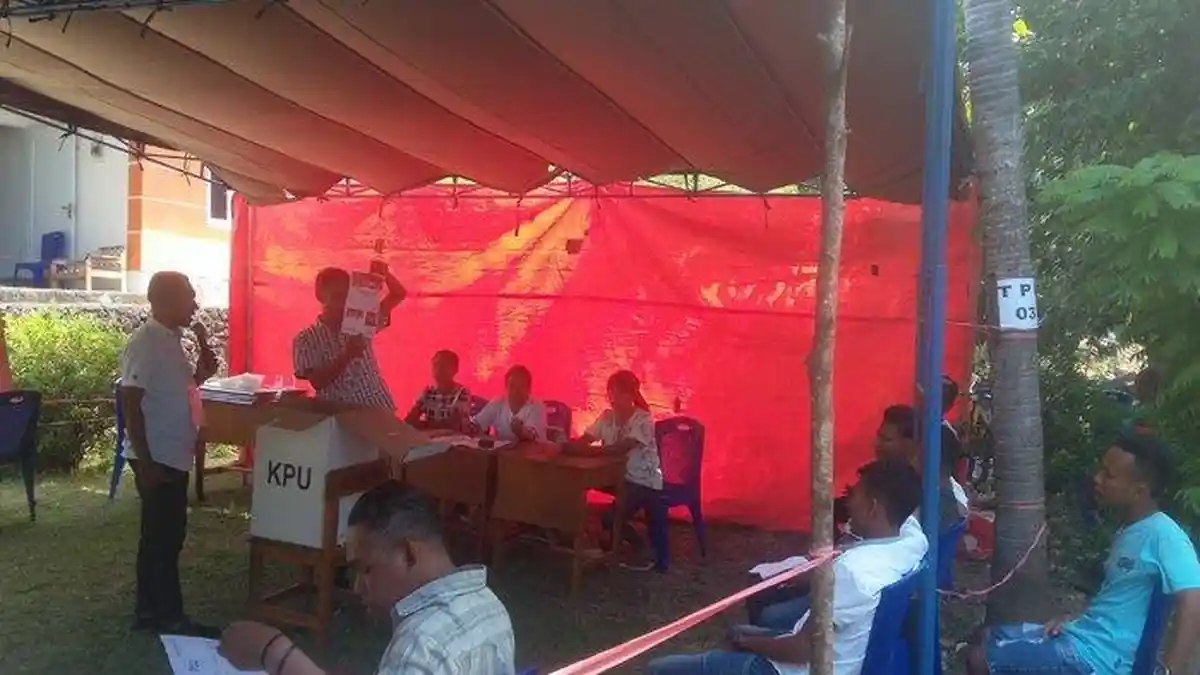 PSU Ulang di Dua TPS di Kupang, Pasangan Prabowo Sandi Peroleh 1 Suara