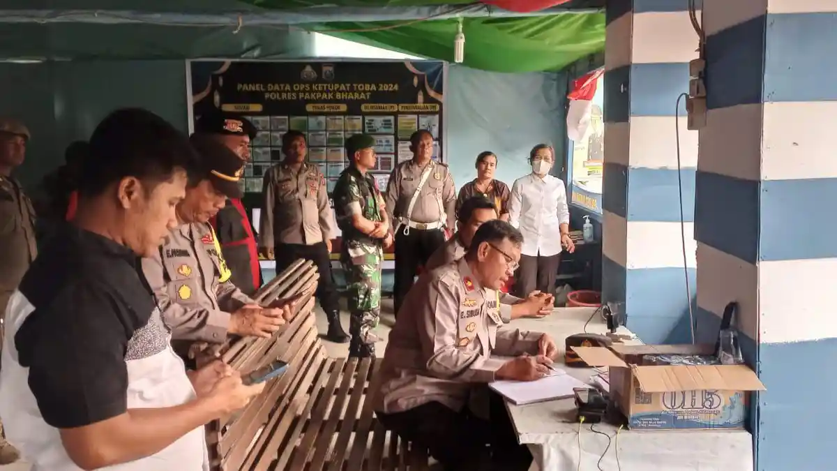 Hari Kedua Lebaran, Kapolres Pakpak Bharat Cek Pos Pam dan Pos Yan Untuk Masimalkan Pelayanan