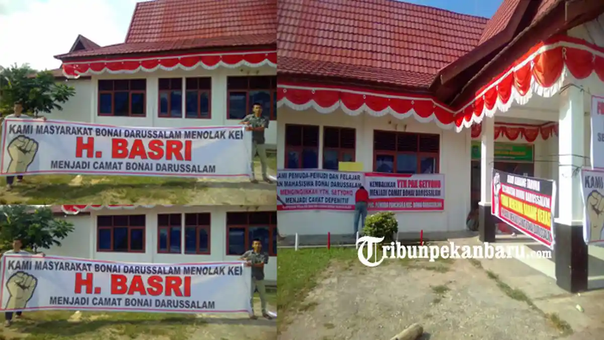 Masyarakat Bonai Darussalam Tolak Pejabat Camat Baru