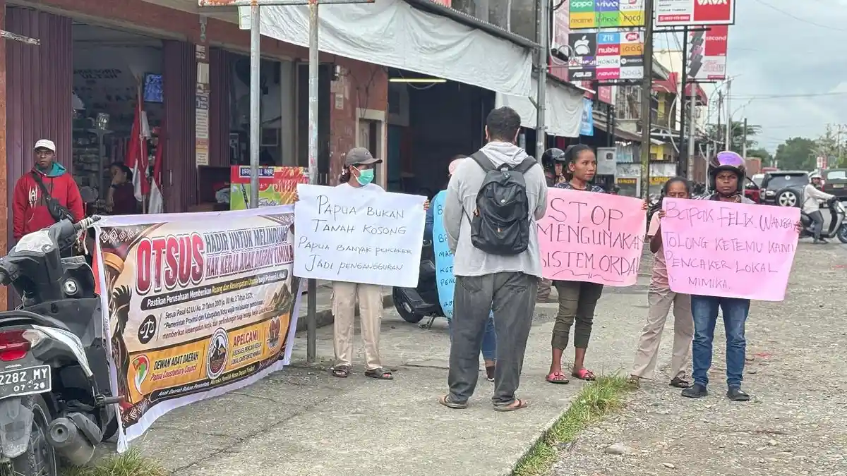 Pencaker Lokal Papua Hanya Dijadikan Objek Training Tanpa Lapangan Kerja Nyata