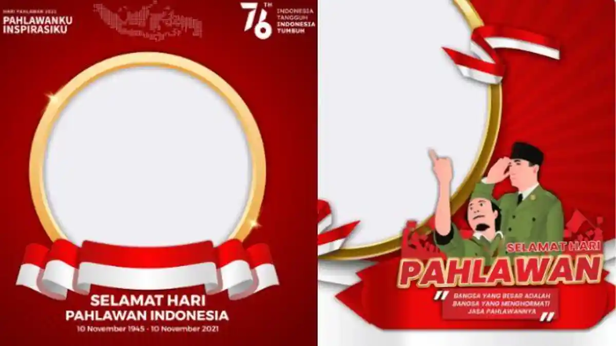30 Link Twibbon Hari Pahlawan 2022 dan Cara Menggunakannya