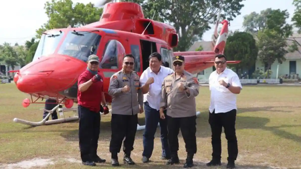 Wakapolda Jambi Pantau Titik Api Karhutla di Perbatasan Jmabi-Sumsel