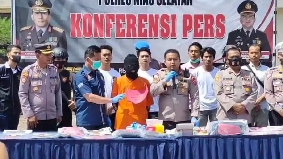 Kapolres Nisel Tangkap Pelaku Pembunuhan MR X di Desa Lagundri