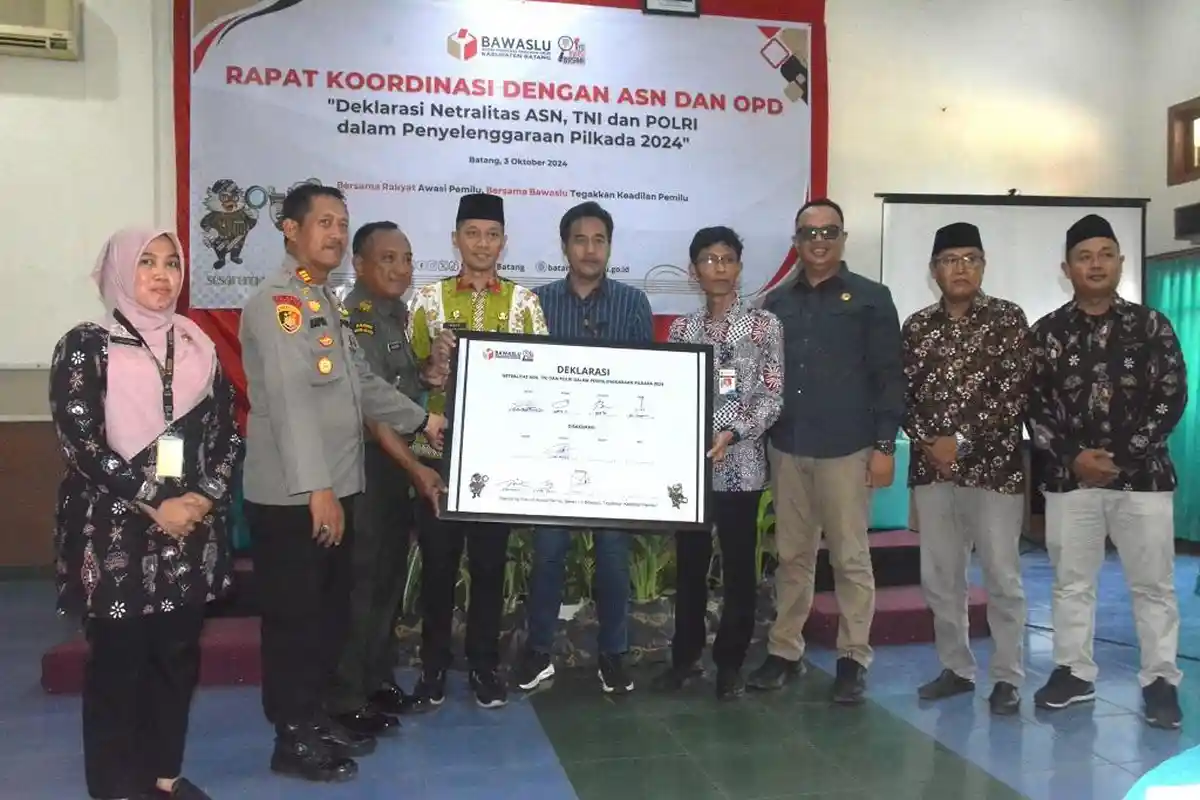 ASN Batang Terancam Pidana Jika Tidak Netral di Pilkada 2024