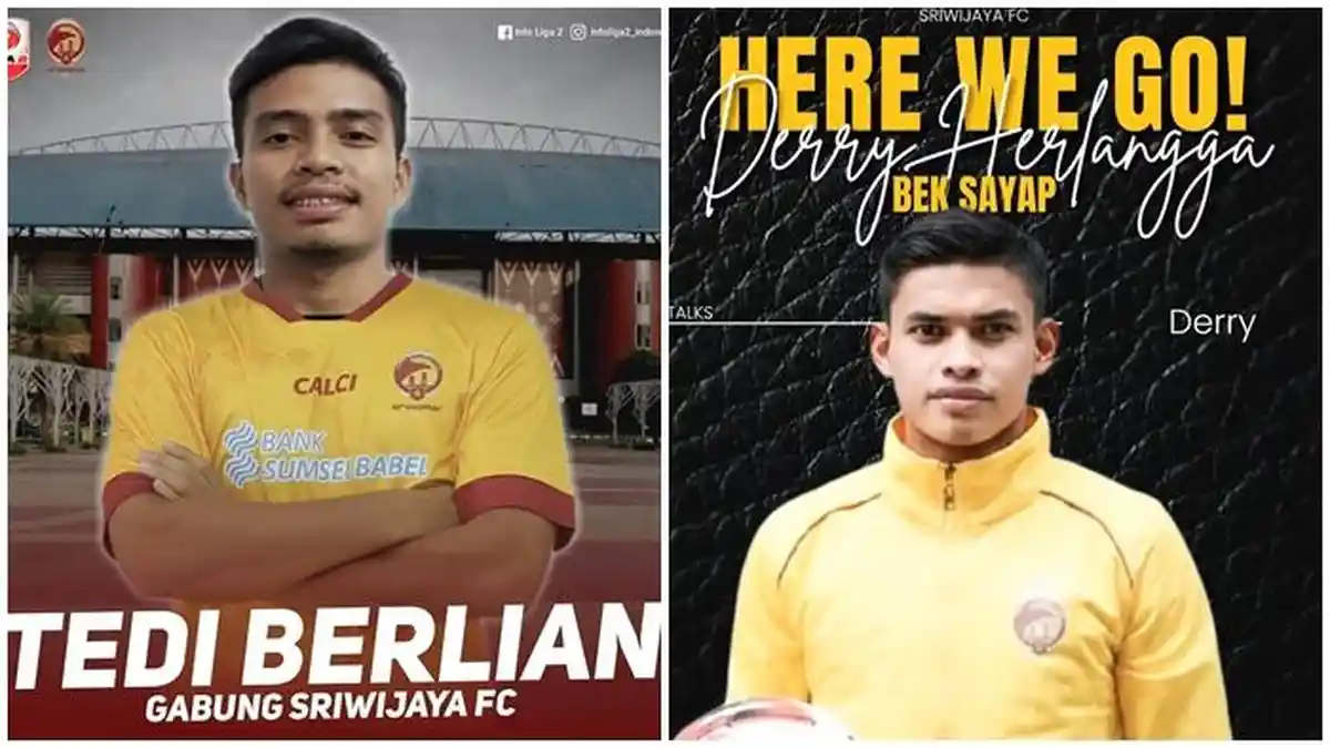 Resmi Gabung Sriwijaya FC! Derry Herlangga & Tedi Berlian Pulang ke Jembatan Ampera