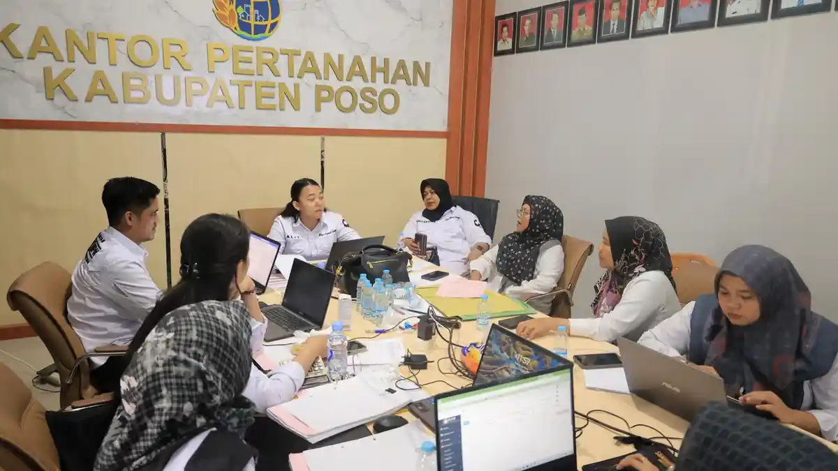 Kanwil BPN Sulteng Evaluasi Kinerja dan Administrasi Kantor Pertanahan Kabupaten Poso