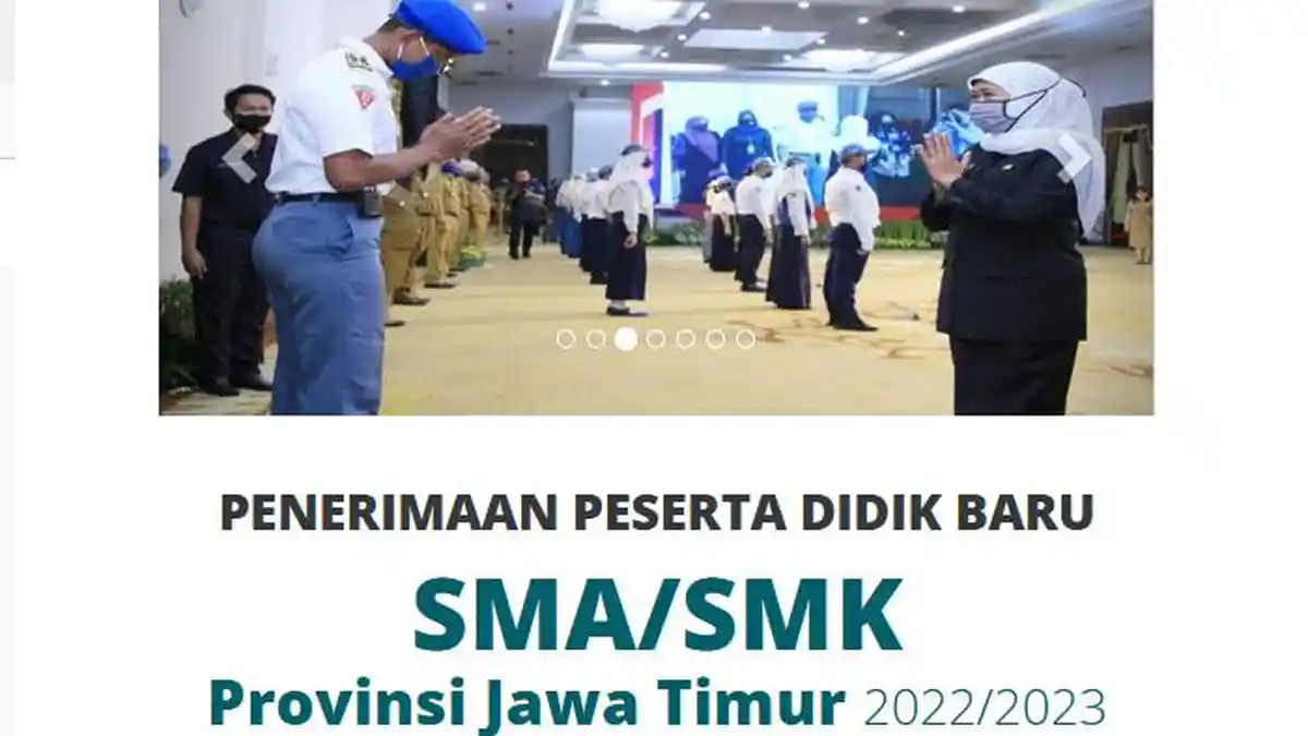 LINK dan Cara Daftar PPDB Jatim 2022 Tahap 2 Jalur Prestasi Nilai Akademik SMA, Simak Jadwal di Sini