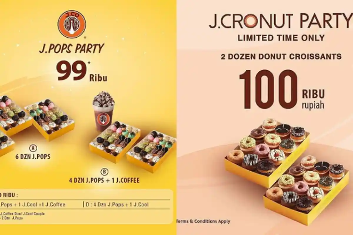 Jelang Akhir Tahun, J.CO Tawarkan Promo J.CRONUTS, Rp100 Ribu Dapat 2 Lusin Donat!