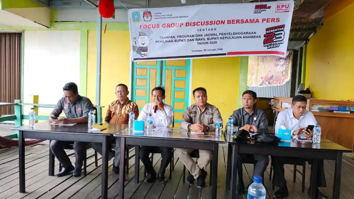KPU Anambas Gelar FGD Bersama Awak Media Jelang Pilkada 2020, Ini yang Ditekankan