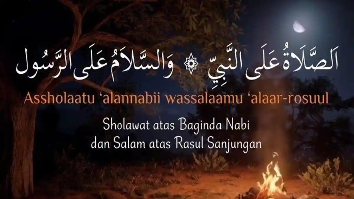 Lirik dan Terjemahan Sholawat Assholatu Alannabi: Assyafii’il Abthohii, Wa Muhammad ‘arobii