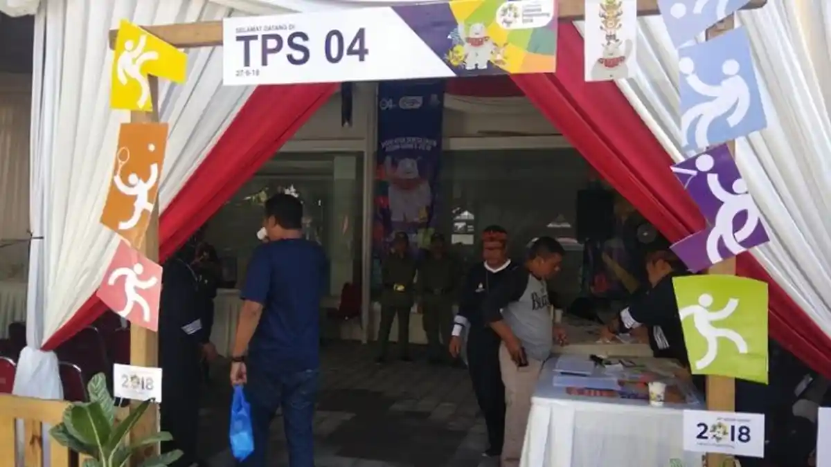 Tema Asian Games dan Piala Dunia, Penyimpanan Kotak Suara di TPS Ini Mirip Gawang