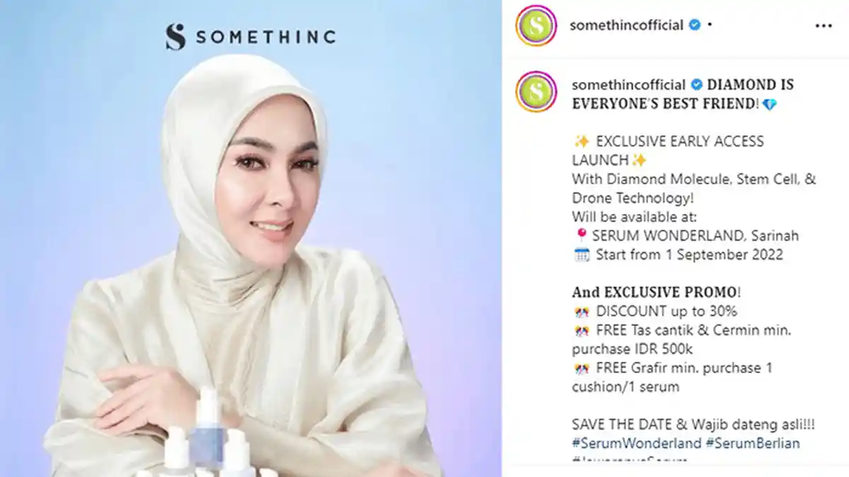 WAJAHNYA Dituding Hasil Oplas, Syahrini Dihujat Jadi BA Produk Skincare, Netizen Beri Komentar Pedas
