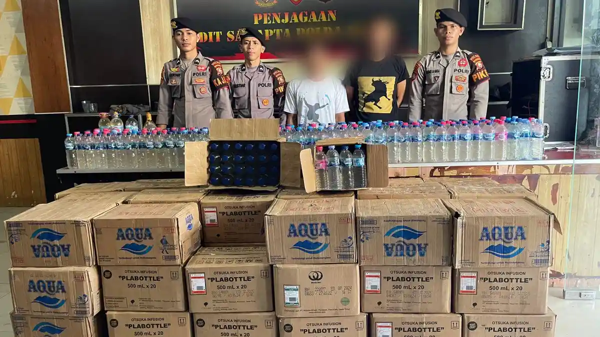Polisi di Ternate Kembali Gagalkan Penyuludupan Cap Tikus, 2 ABK KM Aksar Saputra 09 Ikut Diamankan