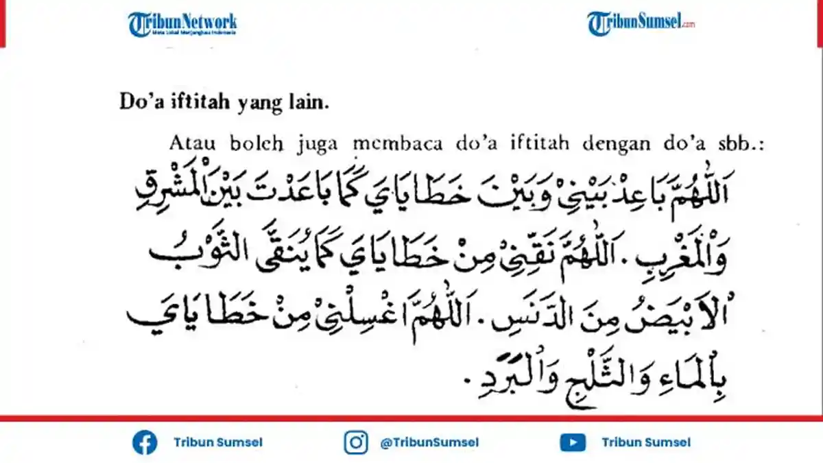 Dua Macam Doa Iftitah Sesuai Hadits dan Putusan Tarjih Muhammadiyah, Tulisan Arab, Latin dan Artinya