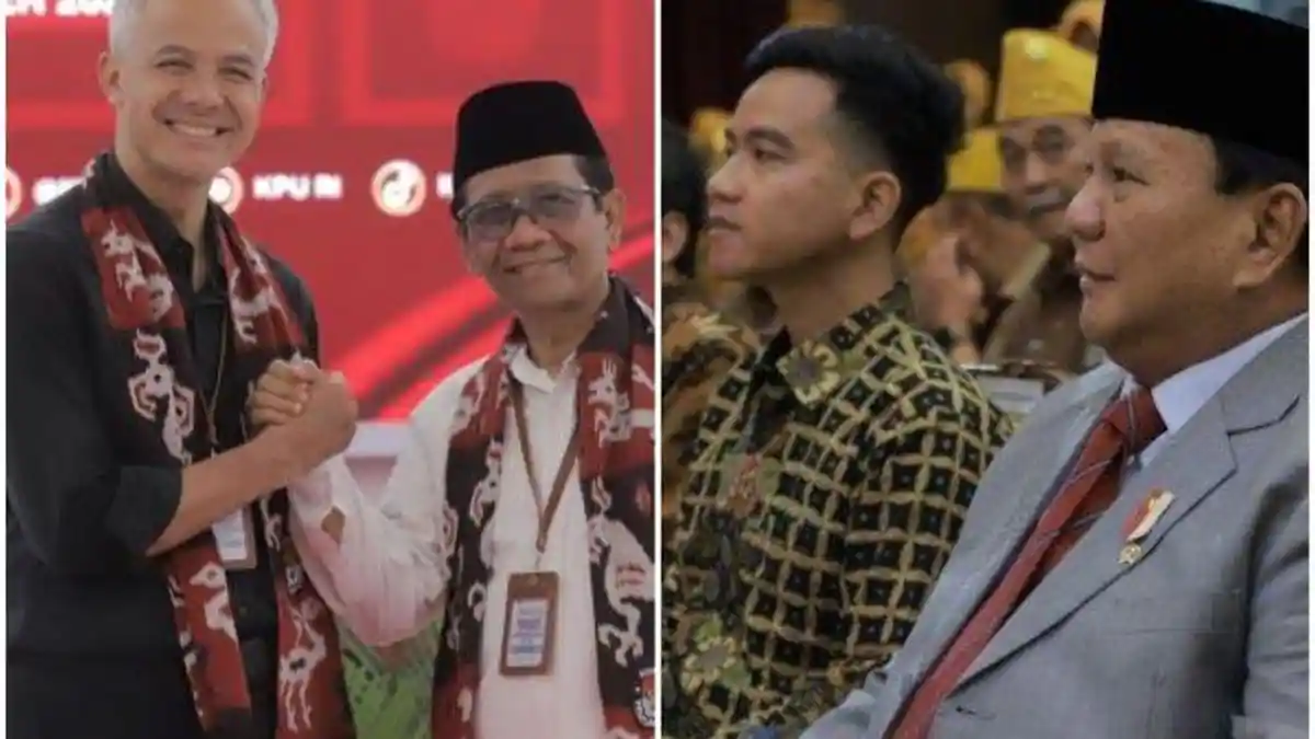 Simulasi Ganjar-Mahfud vs Prabowo-Gibran Versi Ipsos, Ini Hasilnya