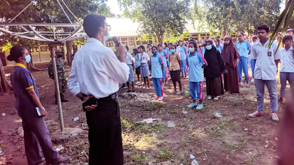 Pastikan Penerapan Protokol Kesehatan, Tim Satgas Covid-19 SBD Datangi Sekolah-Sekolah