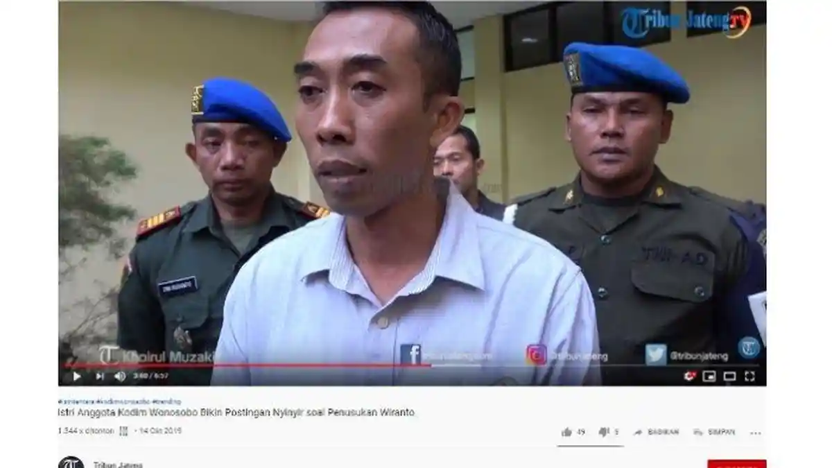 Istri Kopda BD Cibir Wiranto, Suami Terancam Dipenjara hingga Dandim 0707/ Wonosobo Minta Maaf