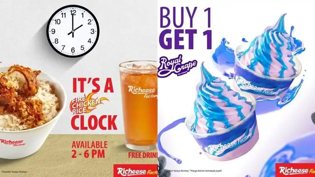 Fire Chicken Rice dan Gratis Minuman hanya Rp 13.636, Promo Richeese ...