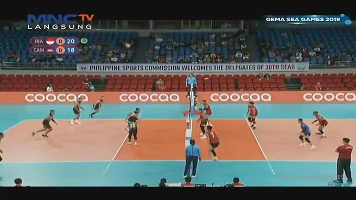 HASIL Voli SEA Games 2019 Indonesia Vs Kamboja, Tim Voli Putra Menang Telak 3-0