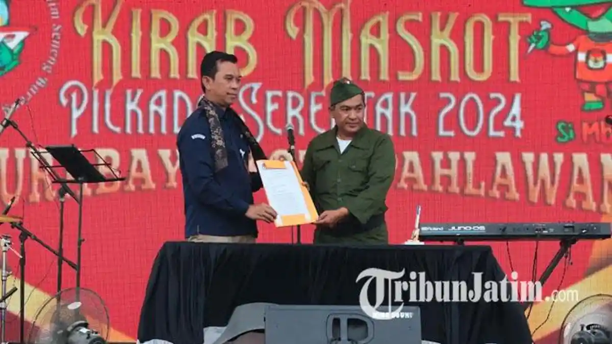 Kirab Maskot Pilkada Serentak 2024, KPU Surabaya Optimistis Pilwali Berjalan Sukses