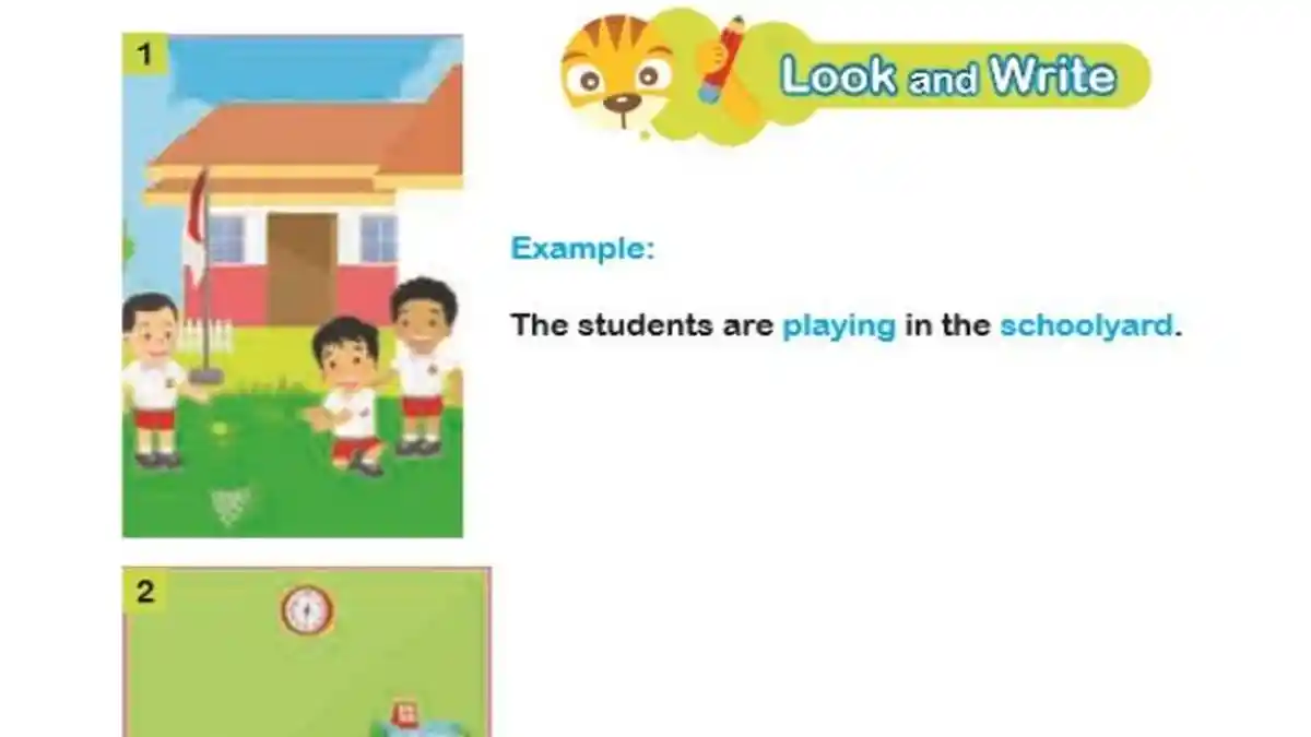 Kunci Jawaban Bahasa Inggris Kurikulum Merdeka Kelas 4 SD Halaman 11 12 13 Unit 1: Look and Write