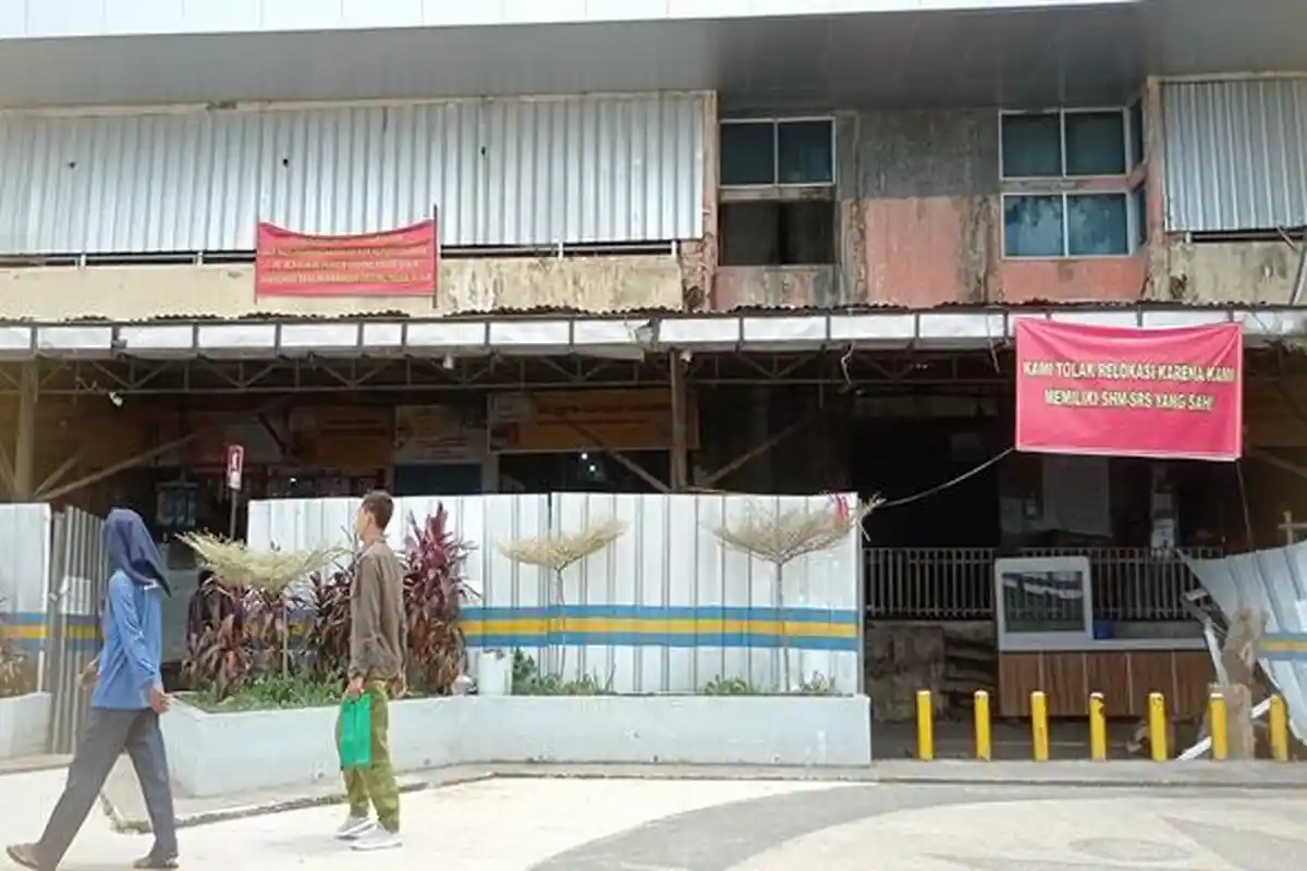 'Kami Bertahan Sampai Kapanpun' Pedagang Pasar 16 Ilir Palembang Keukeh Tak Mau Pindah