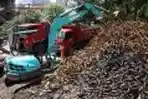 Tumpukan Sampah Kulit Kabel Listrik