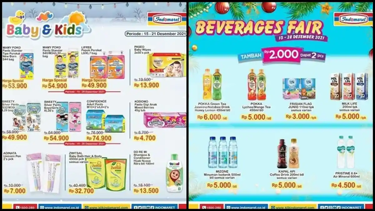 Promo Indomaret Hari ini Kamis 16 Desember 2021, Tisu Basah, Pampers dan Sabun Mandi Anak Murah