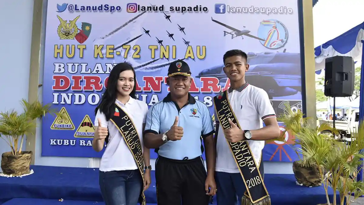Hersa dan Elsa Terpilih sebagai Putra-Putri Dirgantara Lanud Supadio