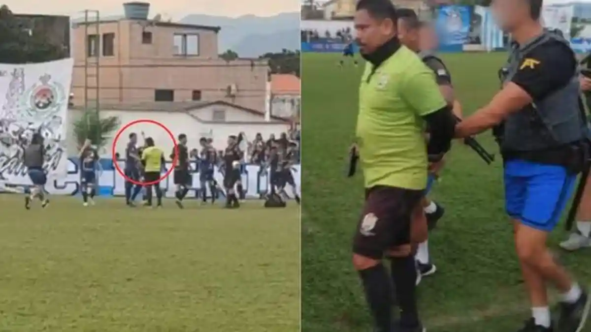 Wasit di Brasil Ditangkap Polisi Lagi Pimpin Pertandingan, Usai Keluarkan Kartu Kuning Diborgol