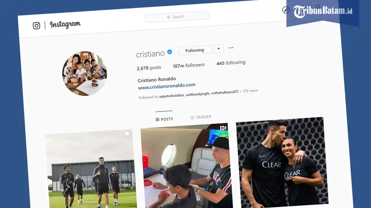 Pendapatan Cristiano Ronaldo dari Instagram Lebih Banyak dari Gaji di Juventus, Segini Jumlahnya