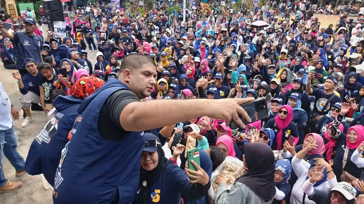 Pecah Bray, Senam Sehat Rajiv Hadirkan Camelia Malik, Pasha KW dan Influencer di Soreang