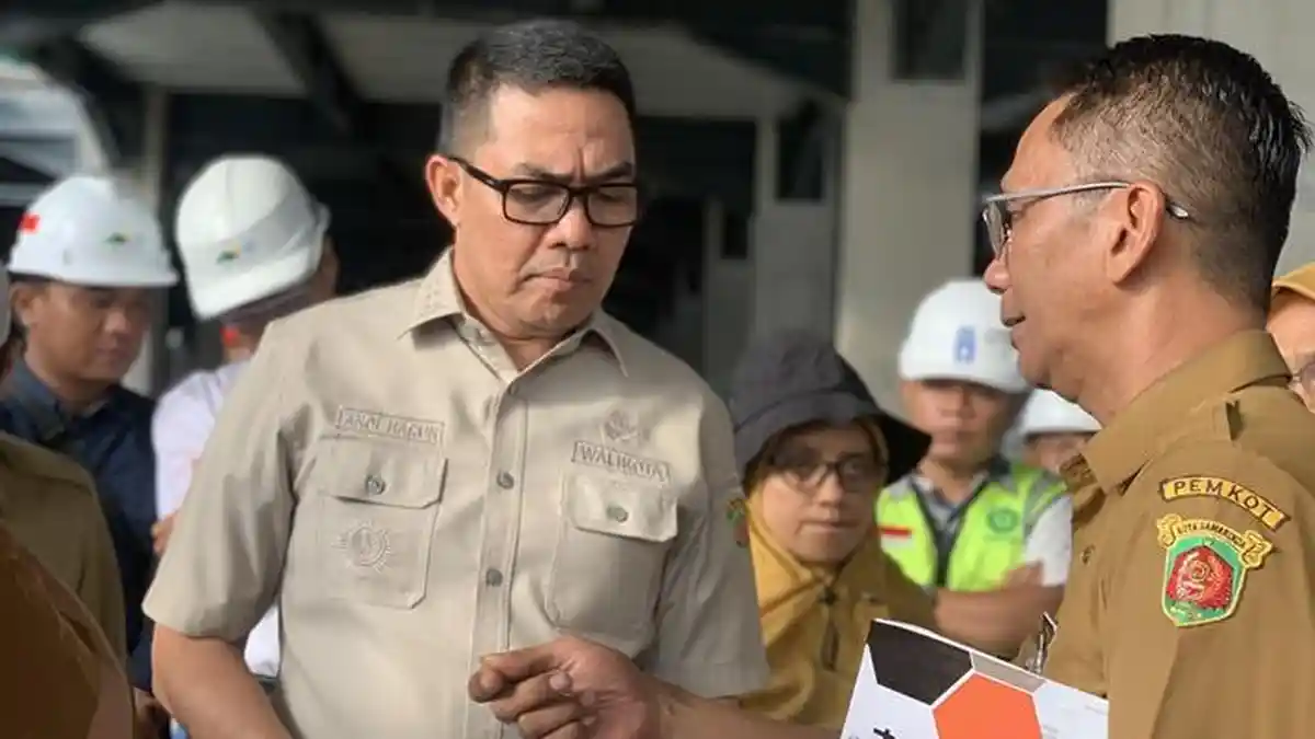 Pantau Langsung Progres Pembangunan Pasar Pagi, Wali Kota Andi Harun Optimistis Rampung Mei