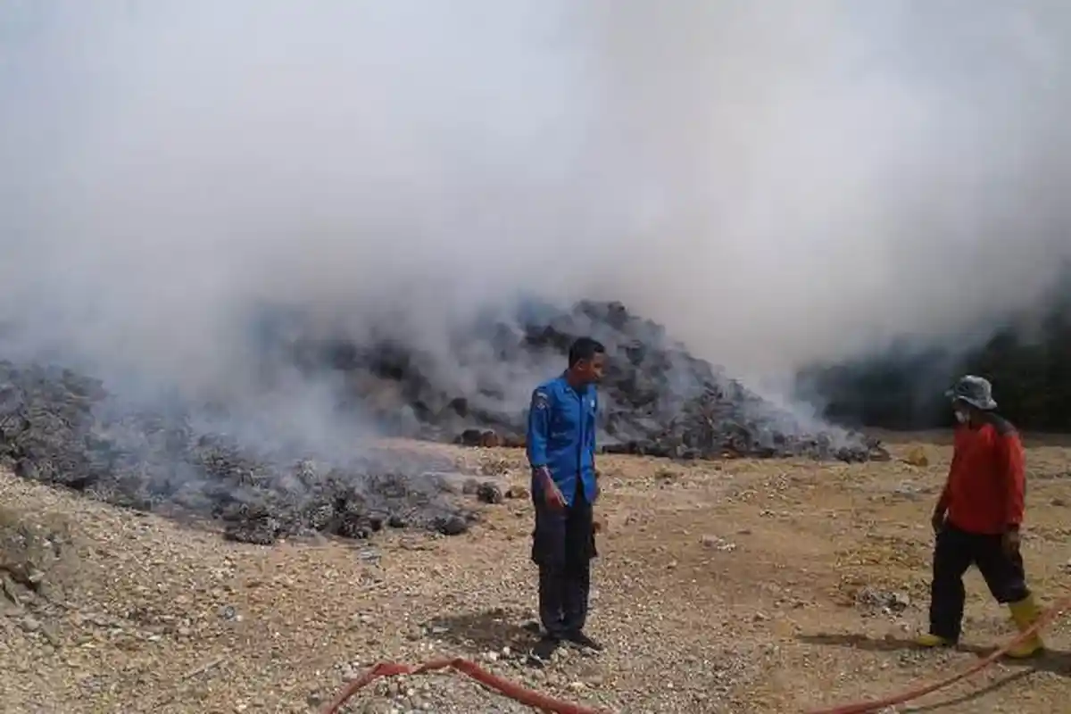 Timbulkan Asap Pekat, Kebakaran Jangkos Panikkan Warga Blang Gleum