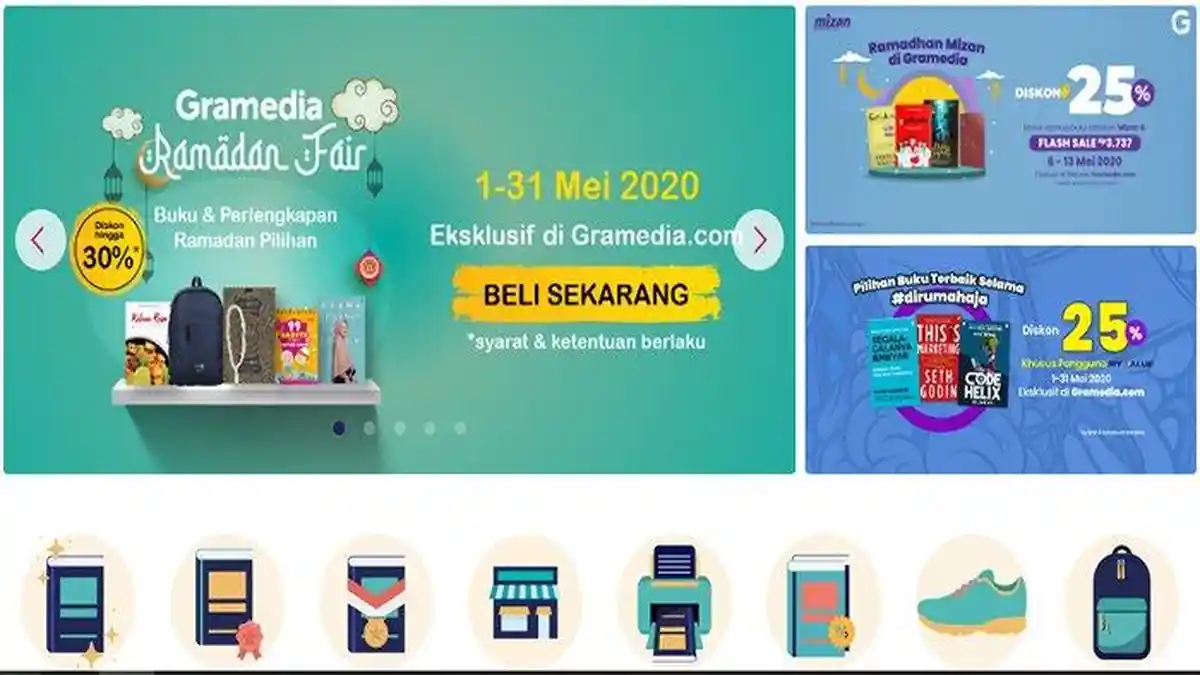 Promo Online Book Fair Gramedia Diskon Besar-besaran 24 April-31 Mei 2020! LOGIN www.gramedia.com