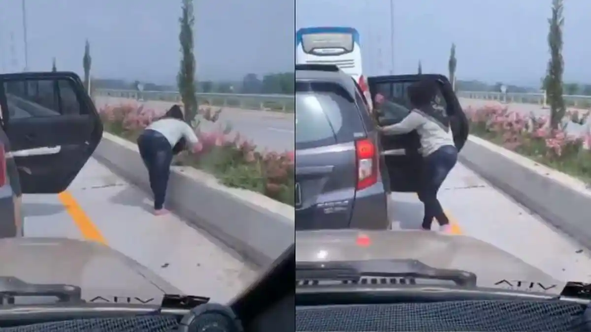 Identitas Pemilik Mobil yang Ditumpangi Wanita Pencuri Bunga di Exit Tol Ketahuan