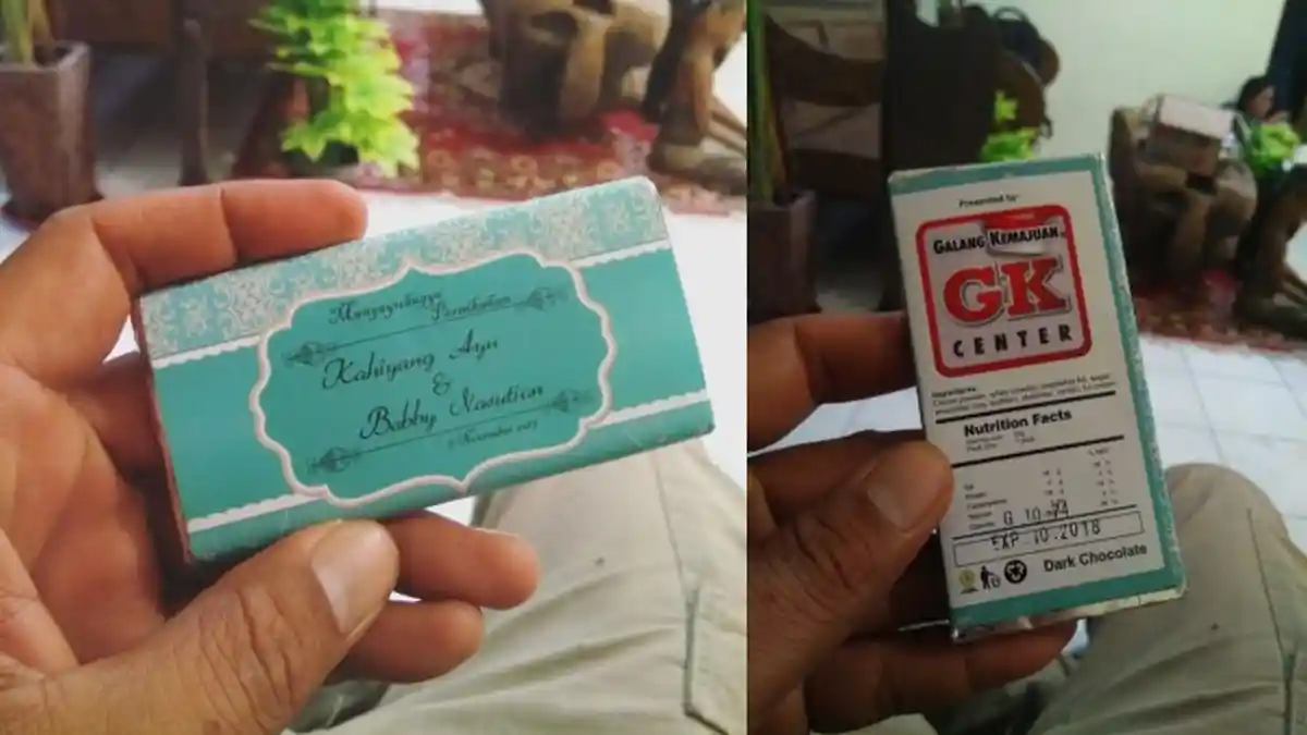 Coklat Ini Dibagikan Relawan Saat Persiapan Pernikahan Kahiyang Ayu dan Bobby Nasution