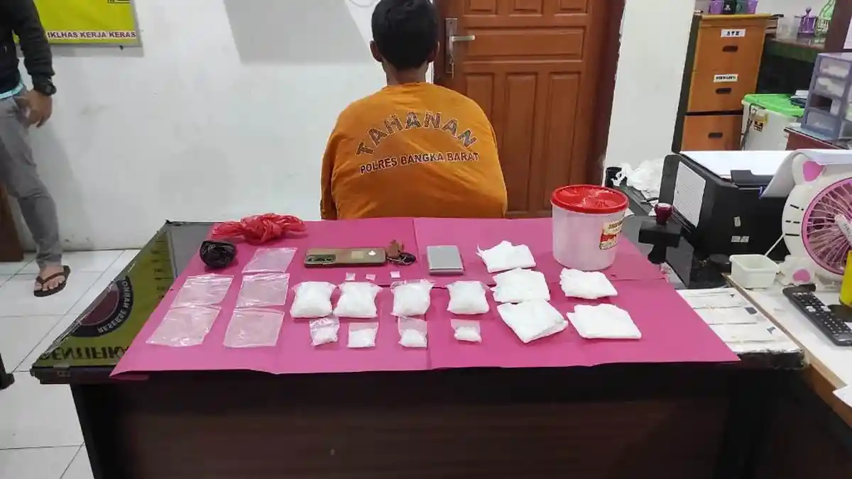Pria 35 Tahun Kubur 439 Gram Sabu di Kebun Karet