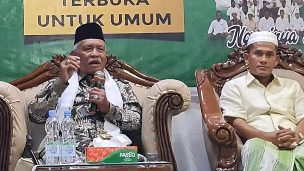 Pengajian di SPBU Pulo Pisang, Pidie, Ketua MPU Aceh Utara Ulas Tentang Ilmu Tauhid Lewat Sifat 20