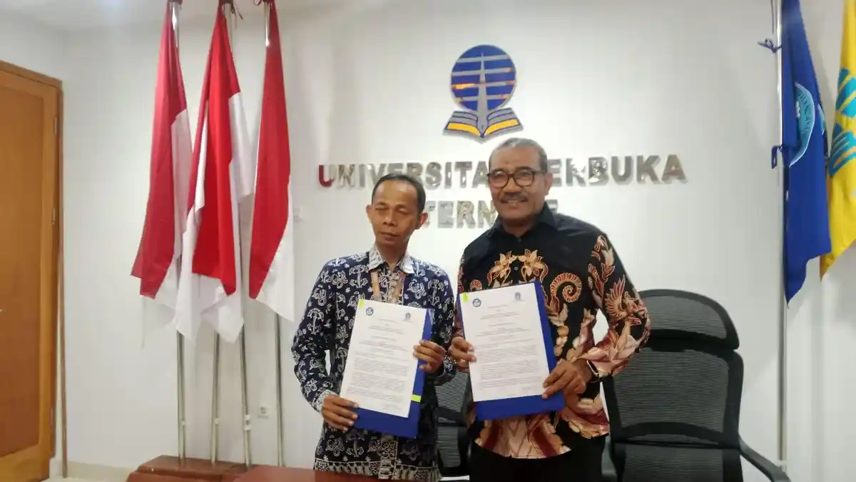 Dorong Tri Dharma PT, Universitas Terbuka Ternate dan Balai Bahasa Malut Teken Kerjasama