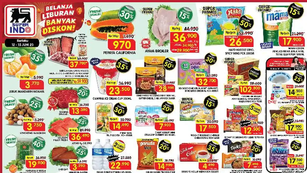 BARU Katalog Promo Superindo 12-15 Juni 2023: Pocari Sweat Beli 2 Lebih Hemat, Ada Diskon 50 Persen