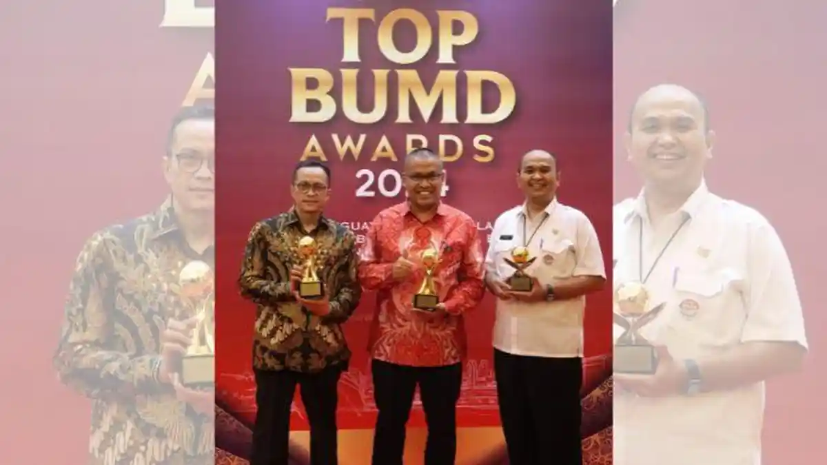 Gubernur Sumbar Mahyeldi Ansharullah Terima, Penghargaan Top Pembina BUMD Award 2024