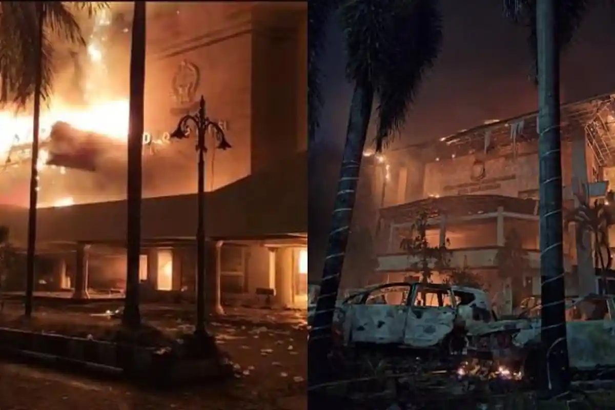 Demo di Makassar Berujung Pembakaran Kantor DPRD, 3 Pegawai Tewas Terbakar