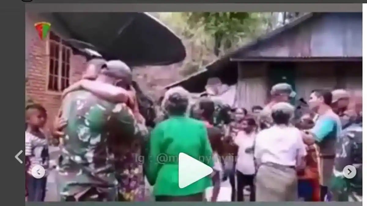 Berpisah dari Prajurit TNI yang Selesai Tugas, Respon Warga di Perbatasan Ini Tak Diduga-duga